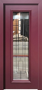 Недорогая дверь Color 197183 в таунхаус из наборных панелей в Мытищах
