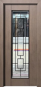 Влагостойкие входная дверь Trend 197537 в загородный дом из наборных панелей в Мытищах