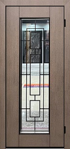 Одностворчатая взломостойкие железная дверь Termo 231088 со стеклопакетом в Мытищах