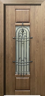 Стальная дверь Trend 199312 в загородный дом из наборных панелей крашенные по Ral в Мытищах