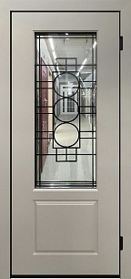 Недорогая дверь Color 197183 в таунхаус из наборных панелей в Мытищах