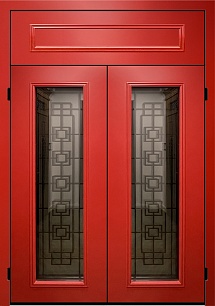 Недорогая металлическая дверь Termo 205977 в коттедж  МДФ в Мытищах